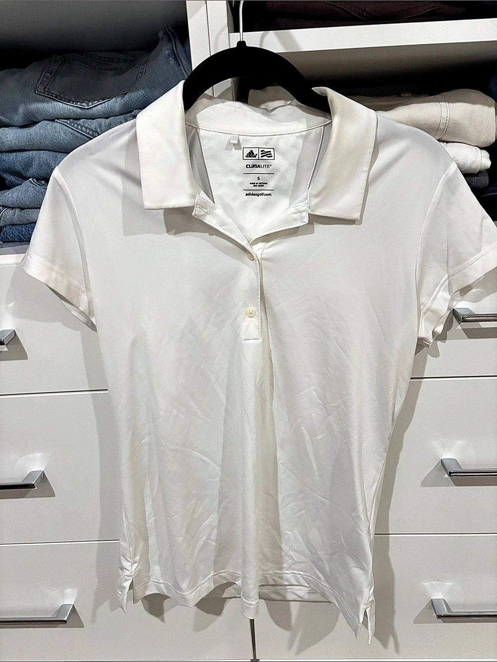 adidas Climacool polo shirt White Small